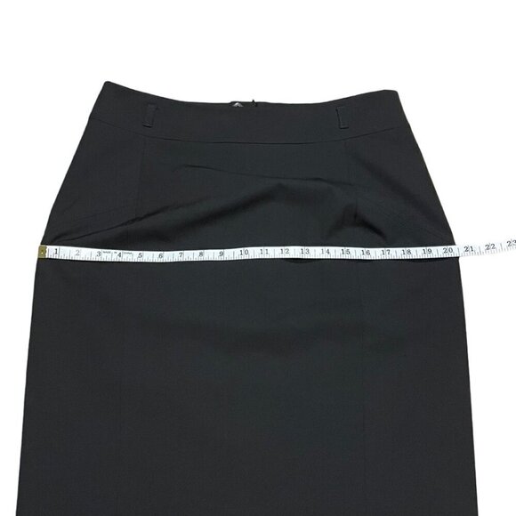 Mexx Black Pencil Skirt Pleated Back Stretch Contour Women's Size 12 - Picture 14 of 15